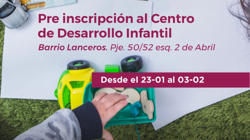 Inscriben para los espacios de primera infancia