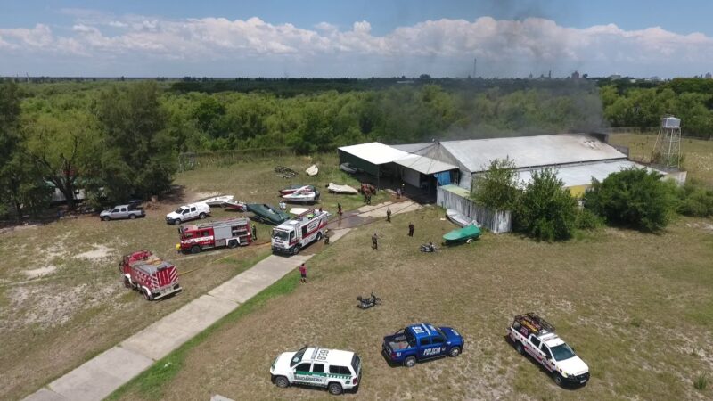 Incendio en la Nautica de Raúl Petroli ¿Qué inicio el fuego?