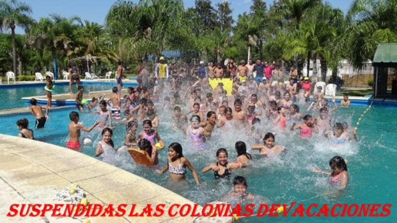 Suspenden colonias de vacaciones por la lluvia