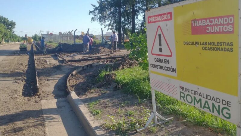 Avanzan las obras en los barrios de Romang