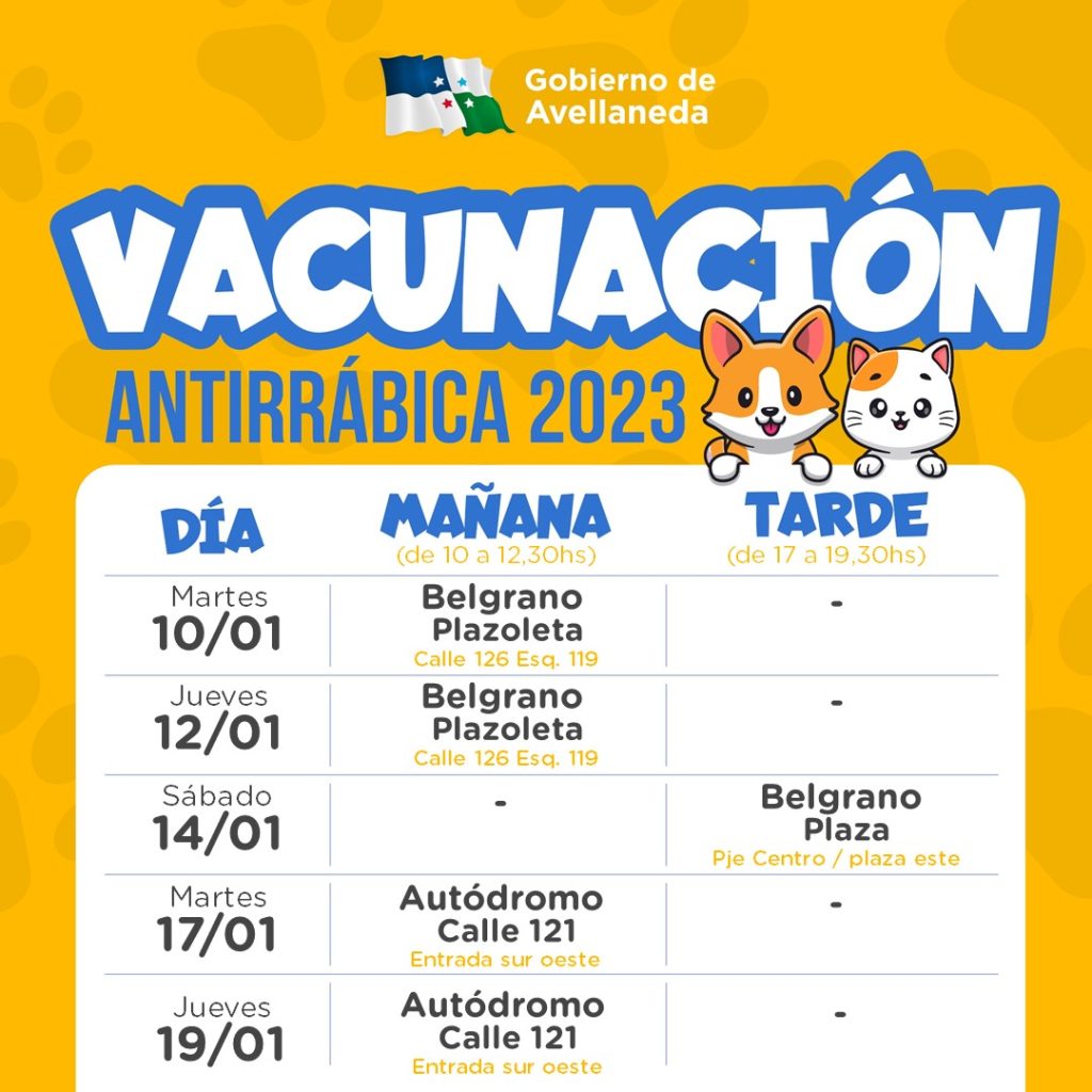 Comienza la vacunación antirrábica en Barrio Belgrano