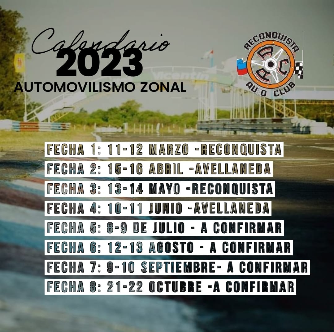 Deportes| Confirman calendario oficial del automovilismo zonal