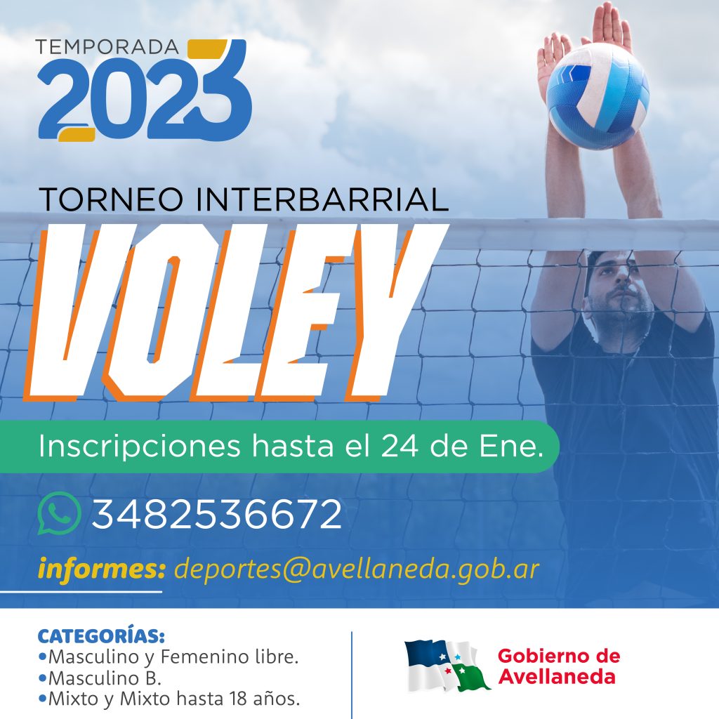 Abren las inscripciones para el Torneo Interbarrial de Voley