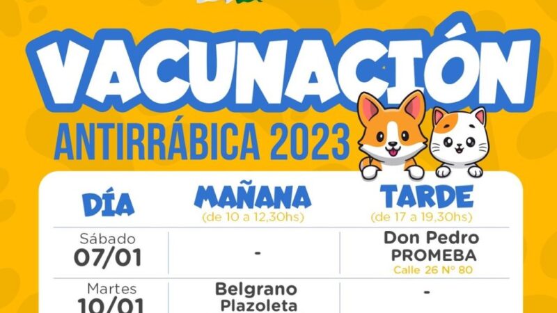 Jornada de vacunación antirrábica en el PROMEBA