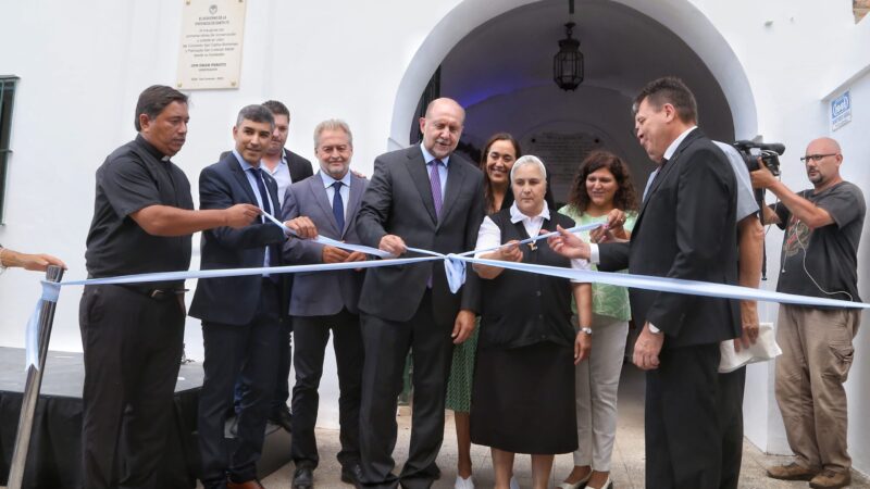 Perotti inauguró obras de restauración en San Lorenzo