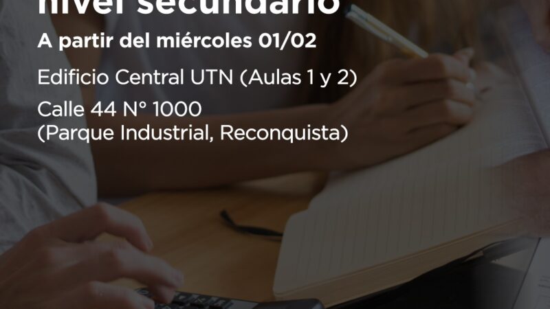 Educación | Apoyo escolar para estudiantes secundarios