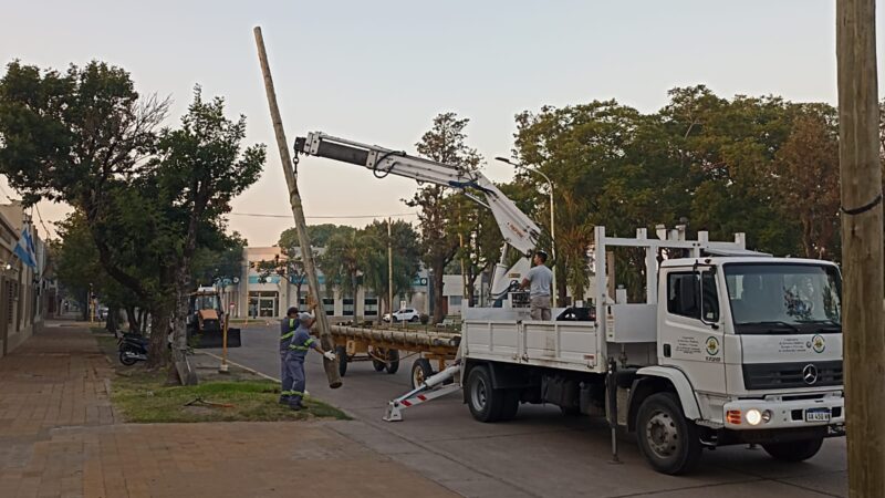 Avellaneda | Cortan calles para retirar adornos navideños