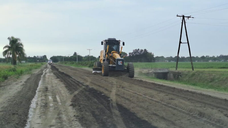 Los Laureles: Comenzó la obra de ripiado de la RP 88-s