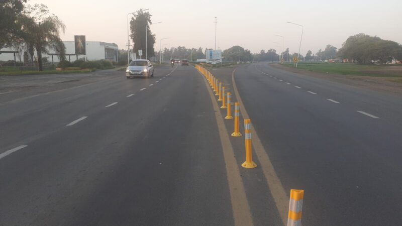 Nuevas medidas de seguridad vial en el acceso sur de Reconquista
