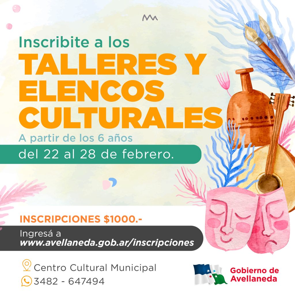 Comienza la inscripción a talleres y elencos culturales