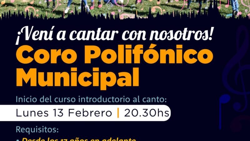 Cultura| Abren inscripciones para el Coro Polifónico Municipal