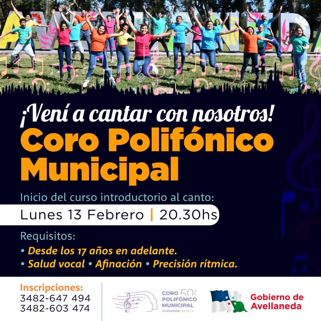 Cultura| Abren inscripciones para el Coro Polifónico Municipal