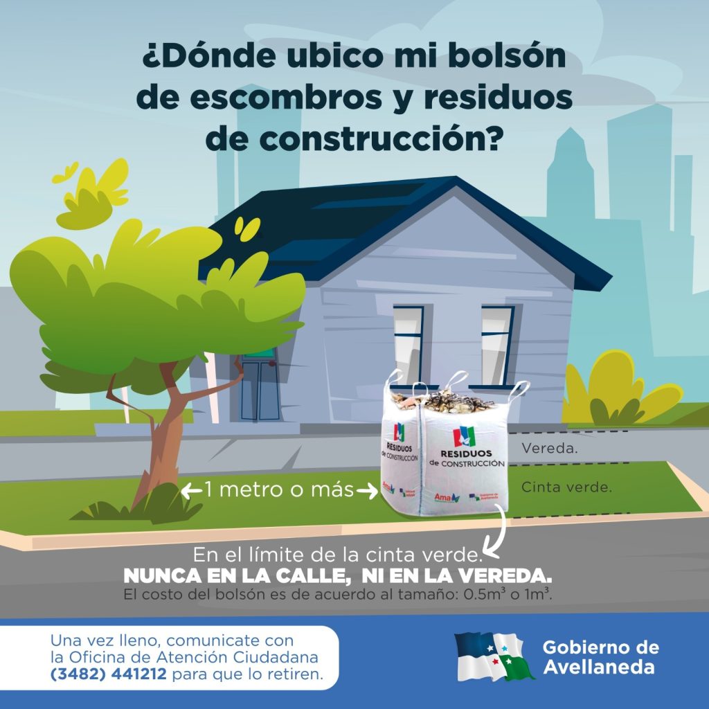 Avellaneda | ¿Cómo sacar los residuos de la construcción?