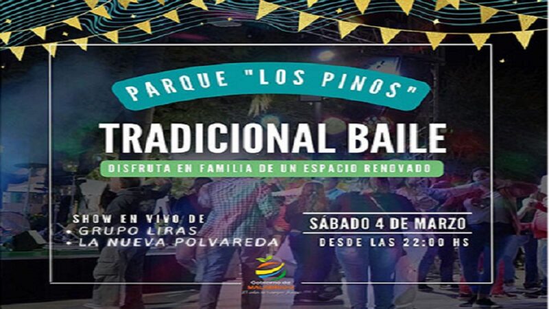 Preparan el tradicional baile en el Parque Los Pinos de Malabrigo