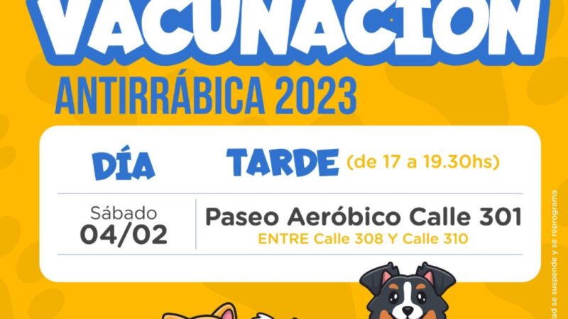 Mascotas | Vacunación antirrábica para el fin de semana