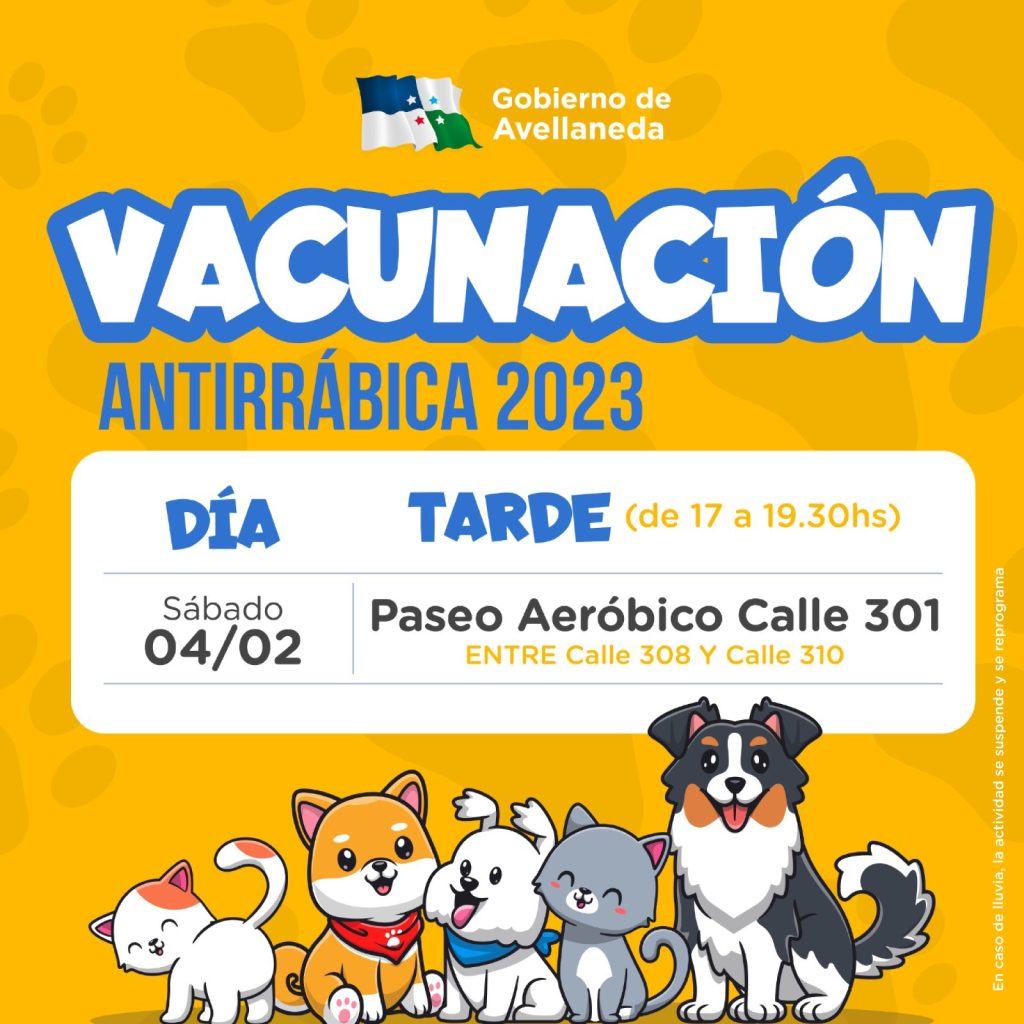Mascotas | Vacunación antirrábica para el fin de semana