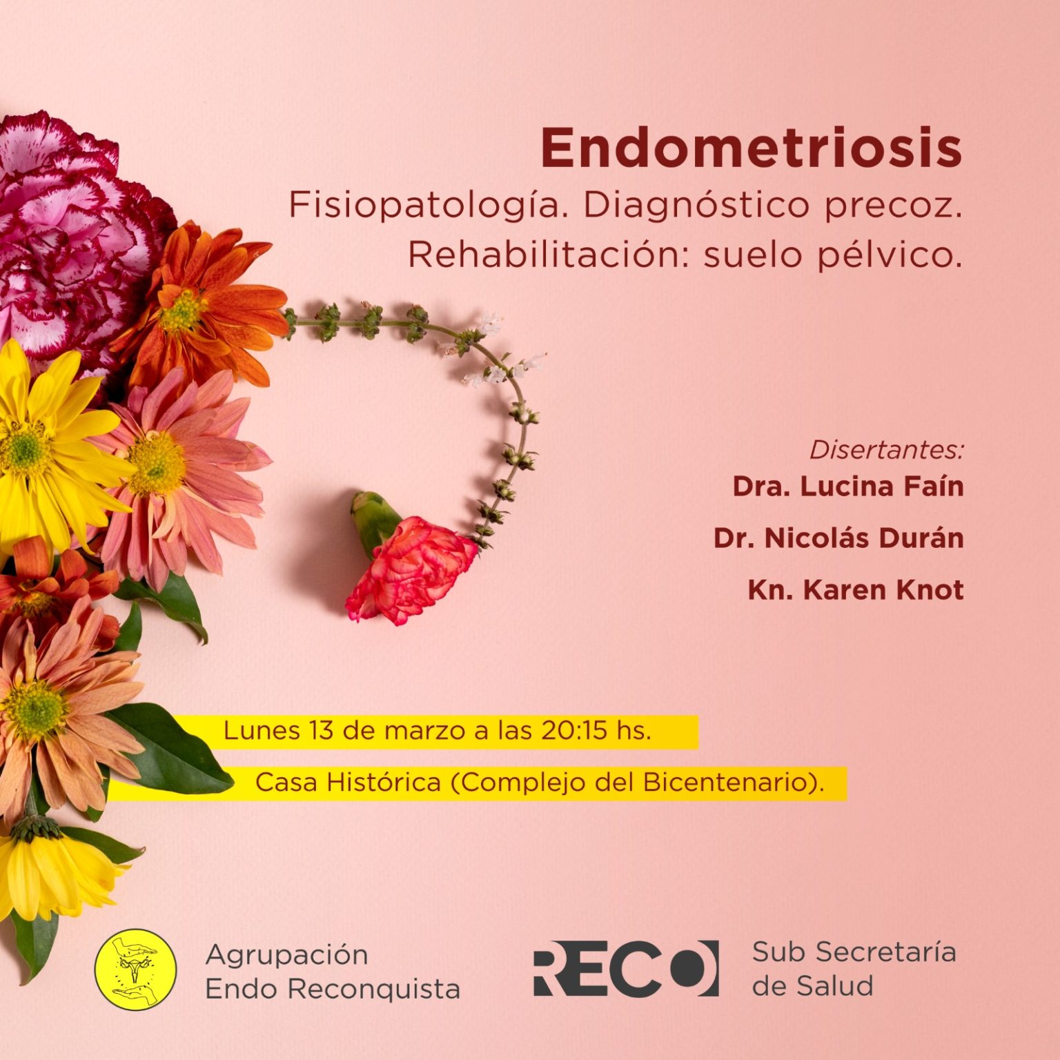 Reconquista| Conversatorio sobre endometriosis En Casa histórica