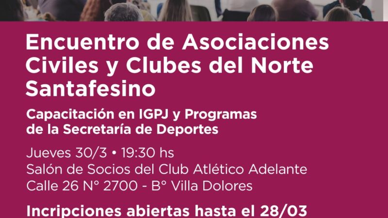 Reconquista | Encuentro de Asociaciones Civiles y Clubes