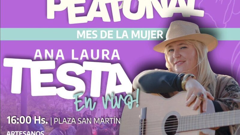 Romang| Este sábado 18 de marzo, paseo peatonal Mes de la Mujer
