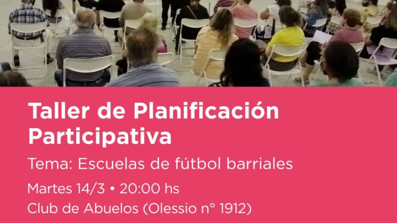 Reconquista| Taller de planificación escuelas de fútbol