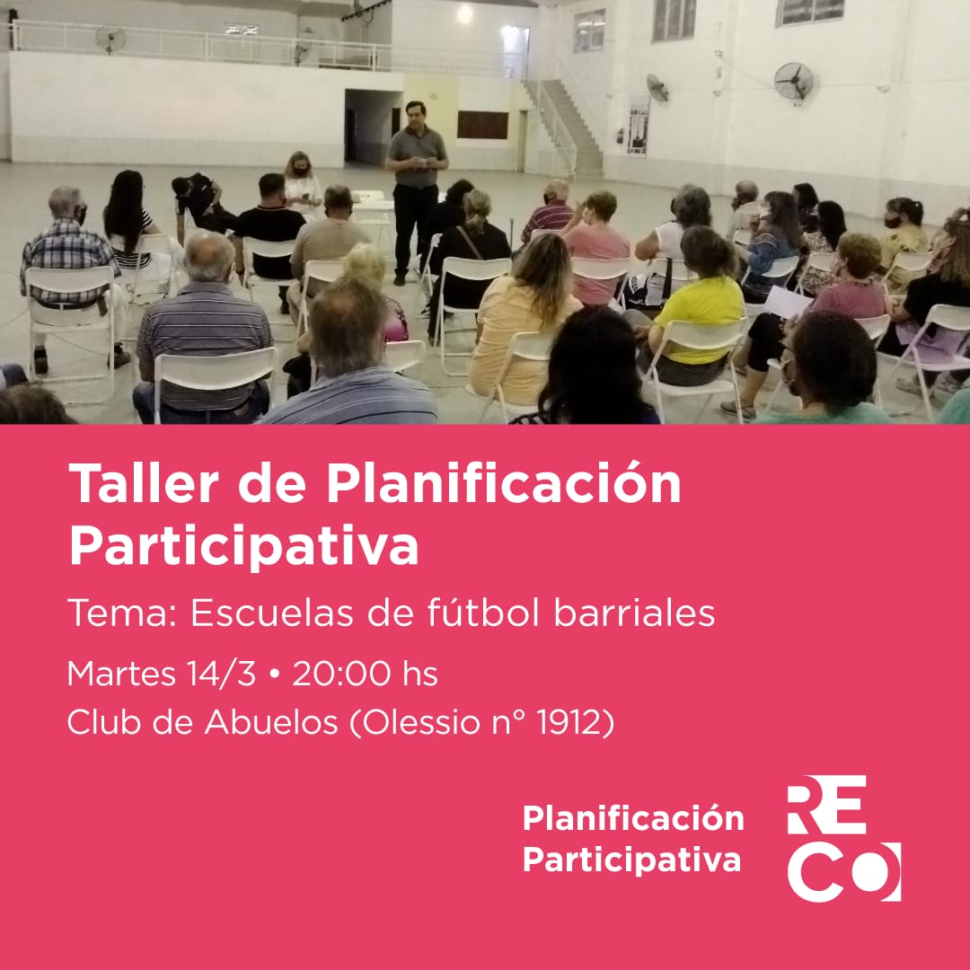 Reconquista| Taller de planificación escuelas de fútbol