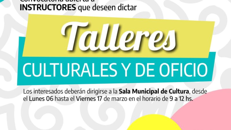 Romang | Inscriben a instructores de talleres culturales y de oficios