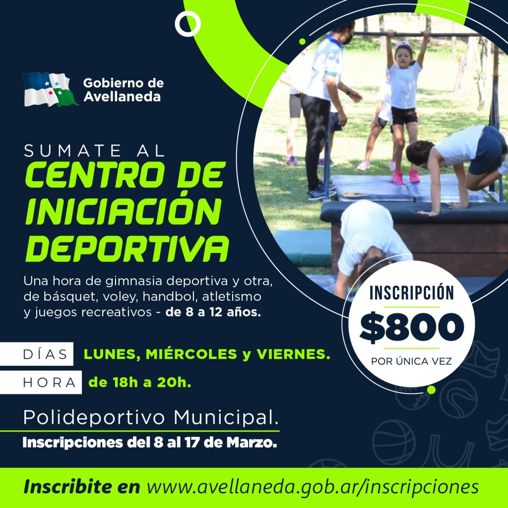 Avellaneda| Inscriben para el Centro de Iniciación deportiva