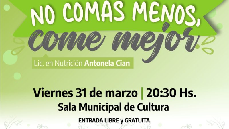Romang: Charla informativa para tener una alimentación saludable