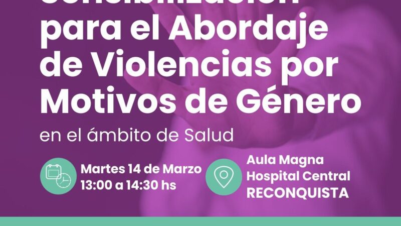 Reconquista| Taller sobre violencias de género en salud