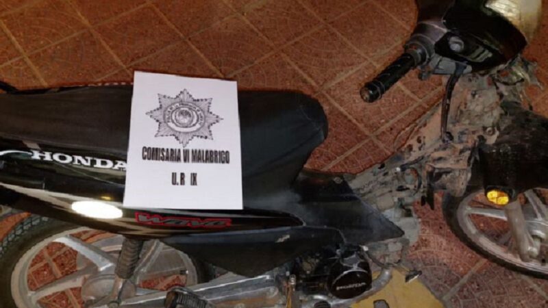 Malabrigo| Esclarecen el robo de una moto en Barrio Estación