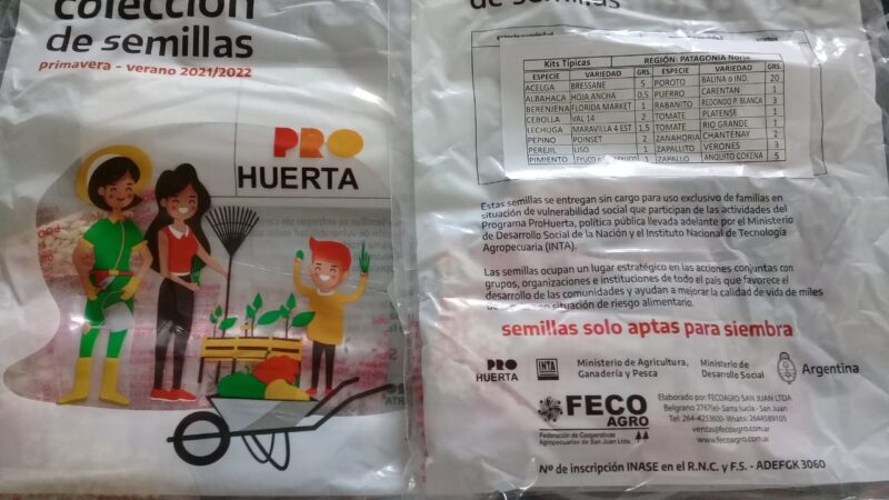 Avellaneda | Entregan semillas de la temporada otoño – invierno