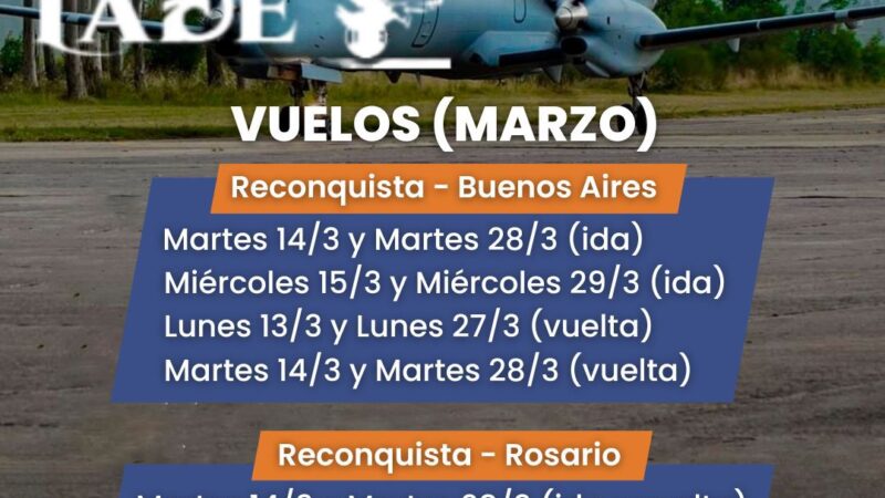 Reconquista| Mirá donde comprar pasajes aéreos a Buenos Aires