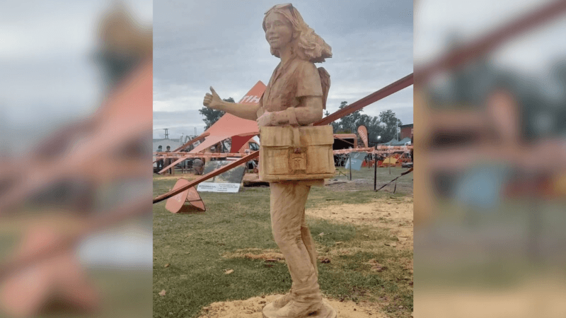 Avellaneda| Premian a Tomás Franzoi por su escultura «Maestra»