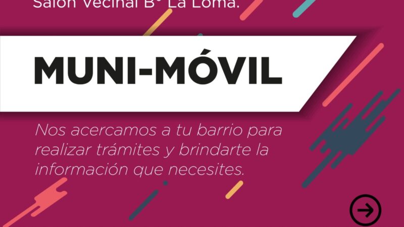 Reconquista| Llega el muni móvil a barrio La Loma