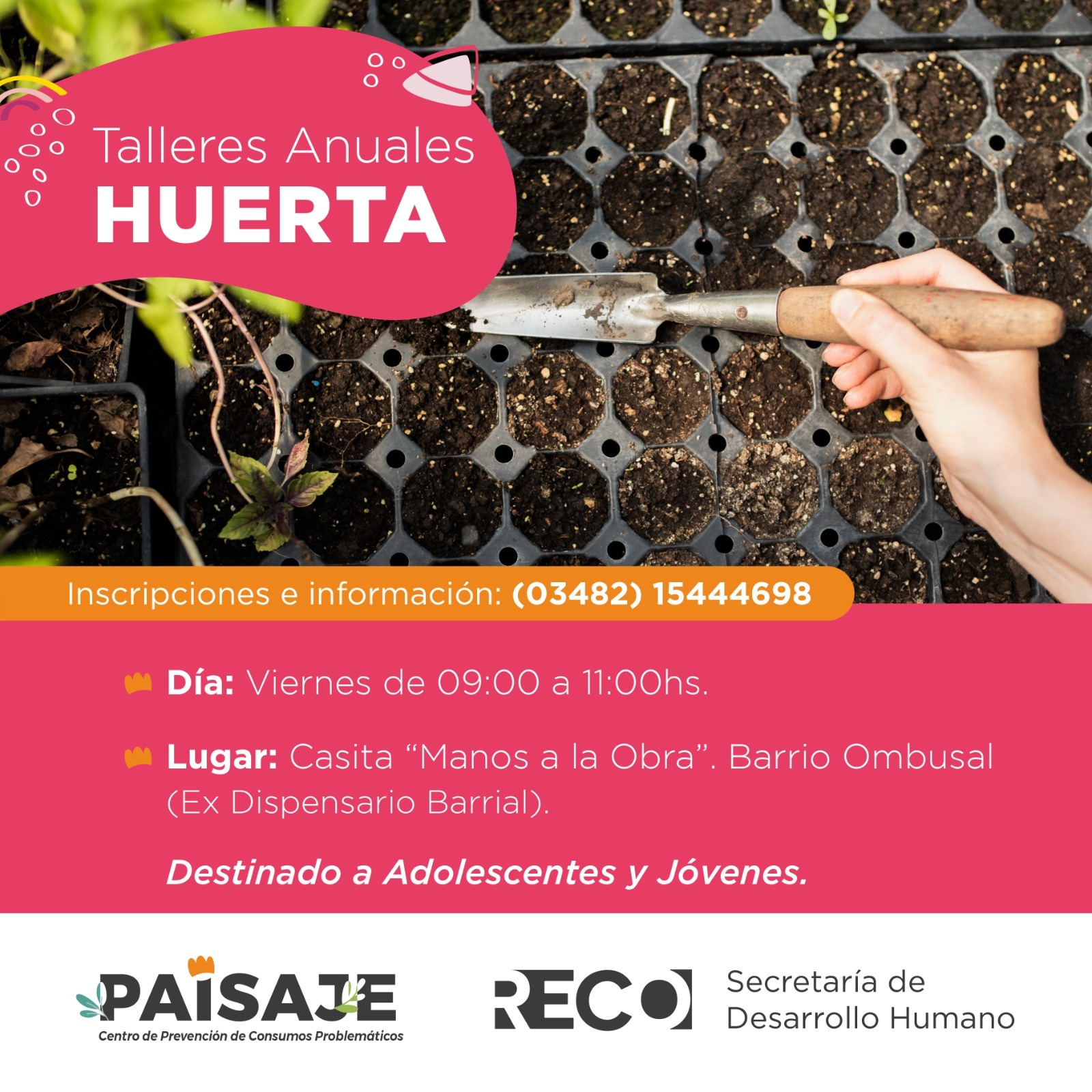 Reconquista| Mirá los talleres que dicta el gobierno en tu barrio