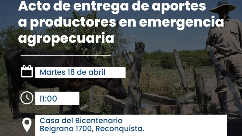 Santa Fe | Entregan aportes a productores afectados por sequía