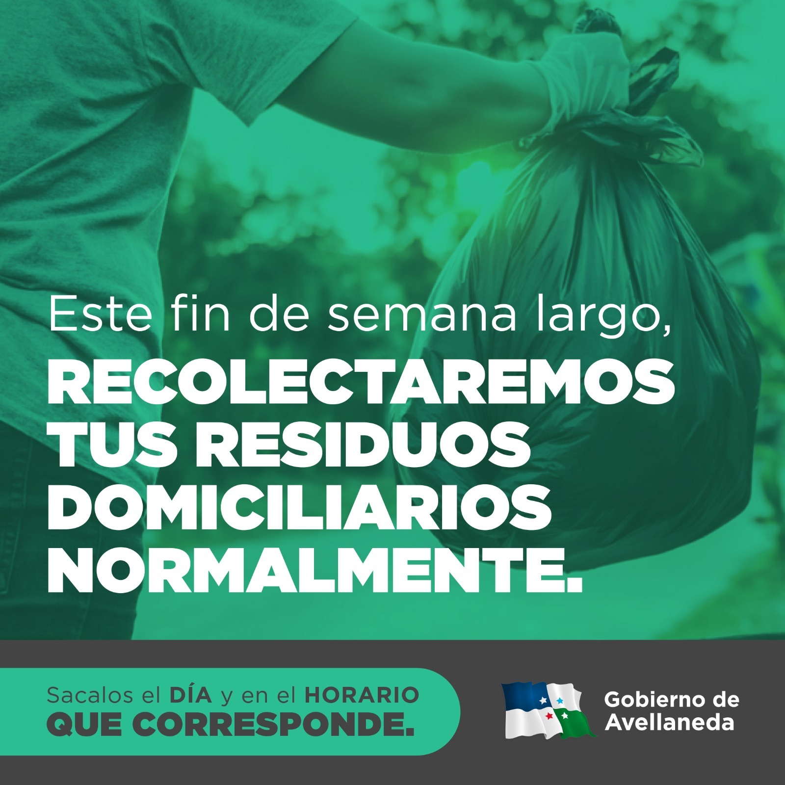 Avellaneda | Recolección de residuos para el lunes feriado