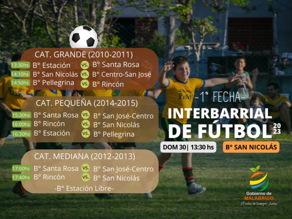 Malabrigo | Se viene el Interbarrial de Fútbol 2023