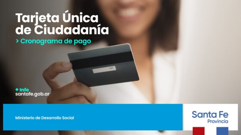 La provincia acreditó los fondos de la Tarjeta Única de Ciudadanía
