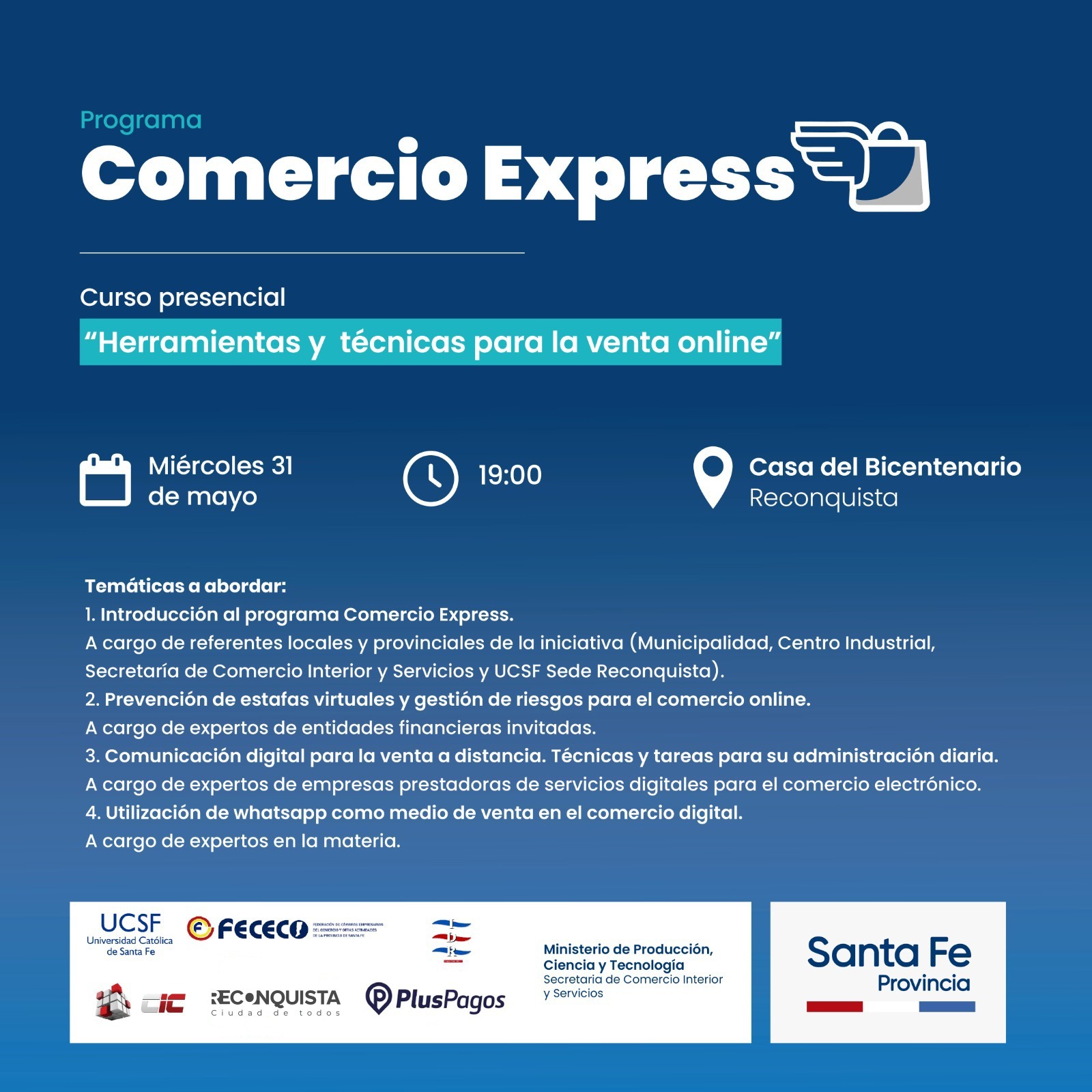 Comercio Express llega a Reconquista ¿Cómo funciona?
