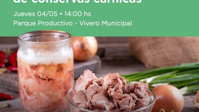 Reconquista| Curso gratuito sobre elaboración de conservas cárnicas
