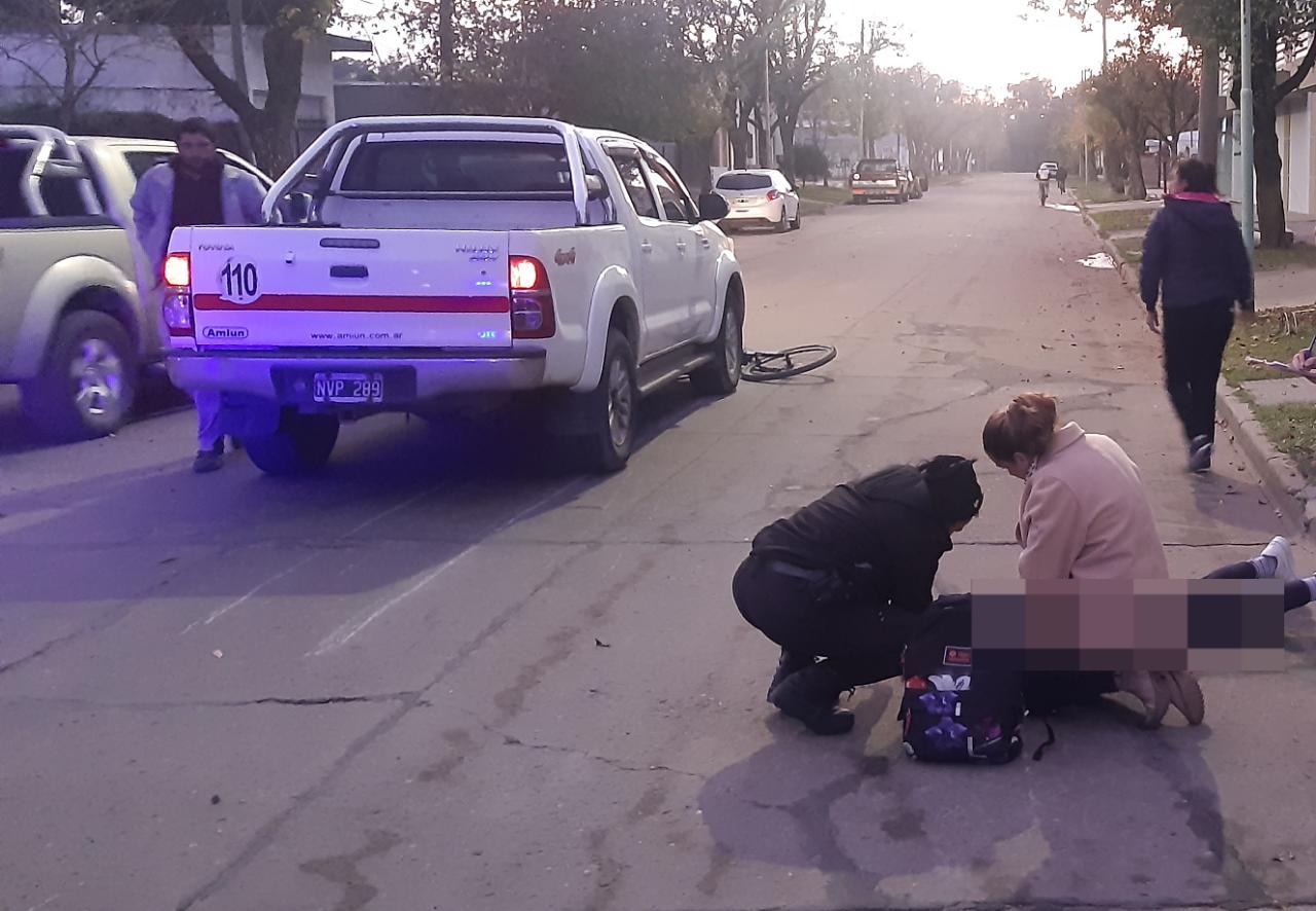 Avellaneda | Menor herida al chocar con un camioneta