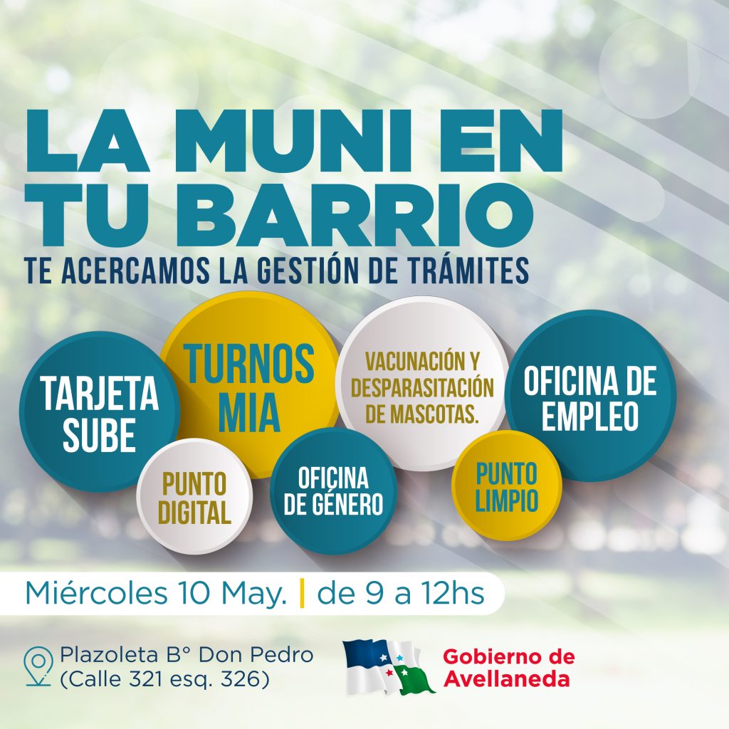 Avellaneda | Llega a Don Pedro el programa «La Muni va al barrio»