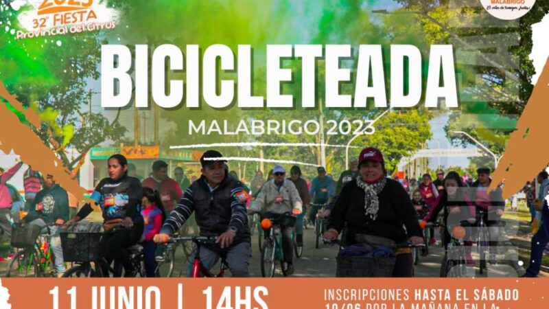 Inscriben para la Bicicleteada 2023