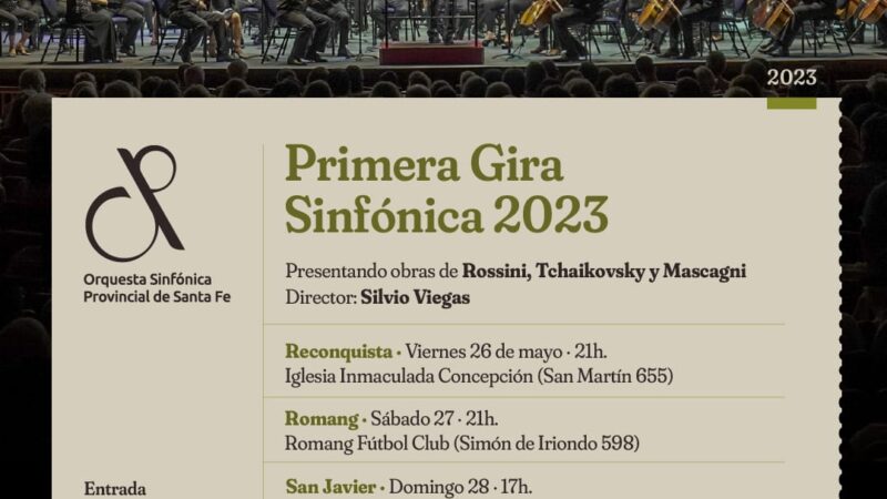 La Orquesta Sinfónica Provincial de Santa Fe actuará en Romang