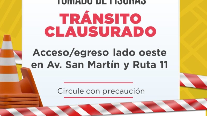 Avellaneda| Tránsito clausurado en Avenida San Martín y Ruta 11