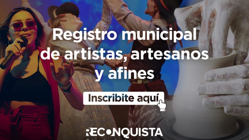 Abren registro de artistas en barrios de Reconquista