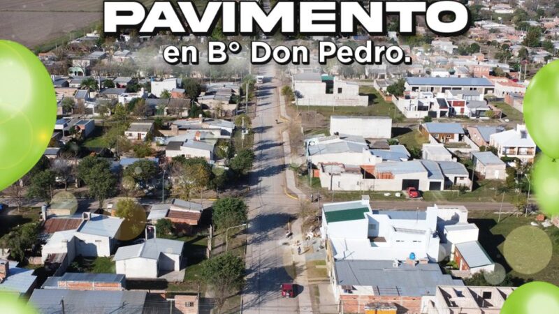 Avellaneda| Habilitan el pavimento en Barrio Don Pedro
