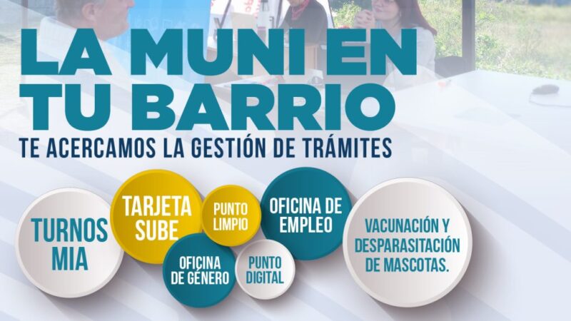 “La Muni en tu barrio” llega al paraje rural Santa Ana