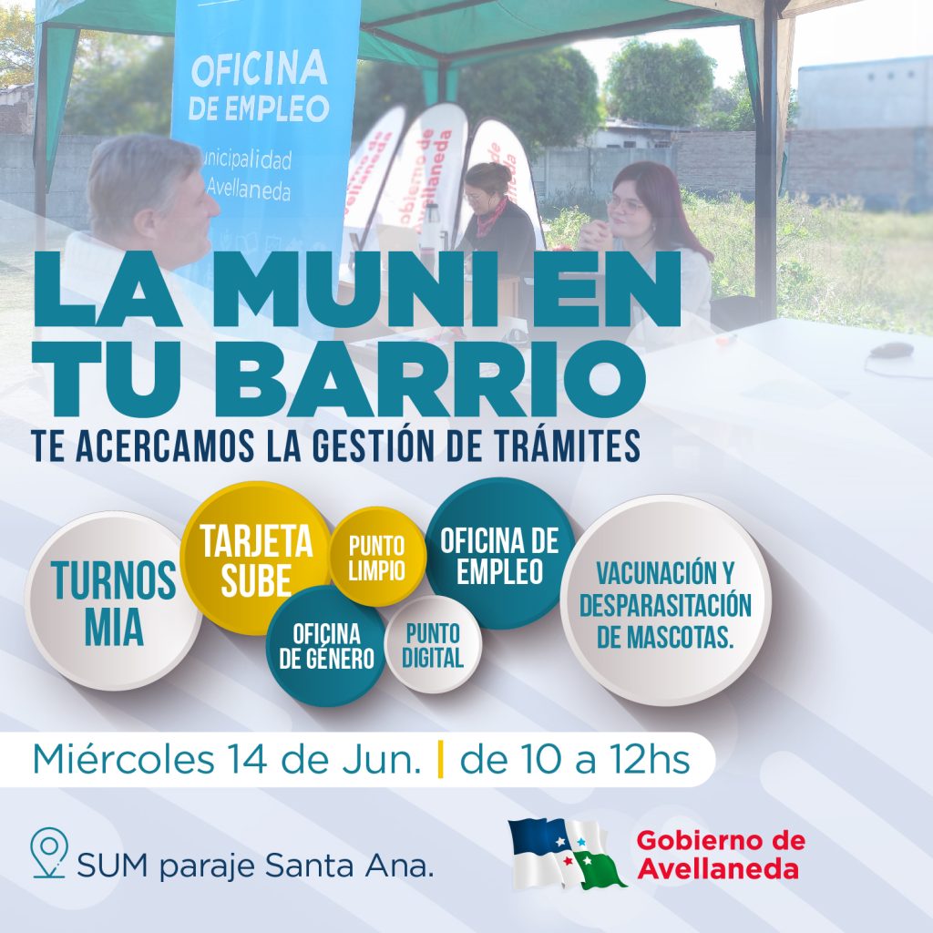 “La Muni en tu barrio” llega al paraje rural Santa Ana